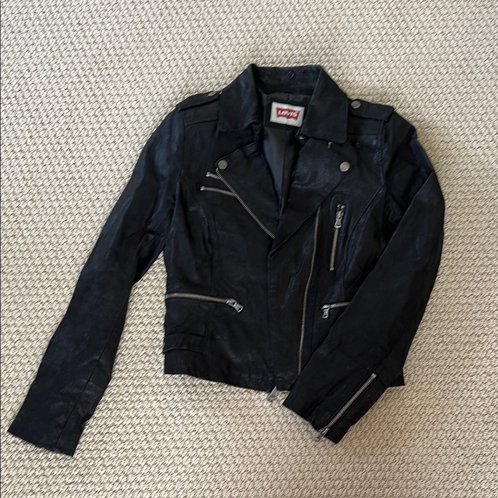 Levi's Black Leather Jacket
